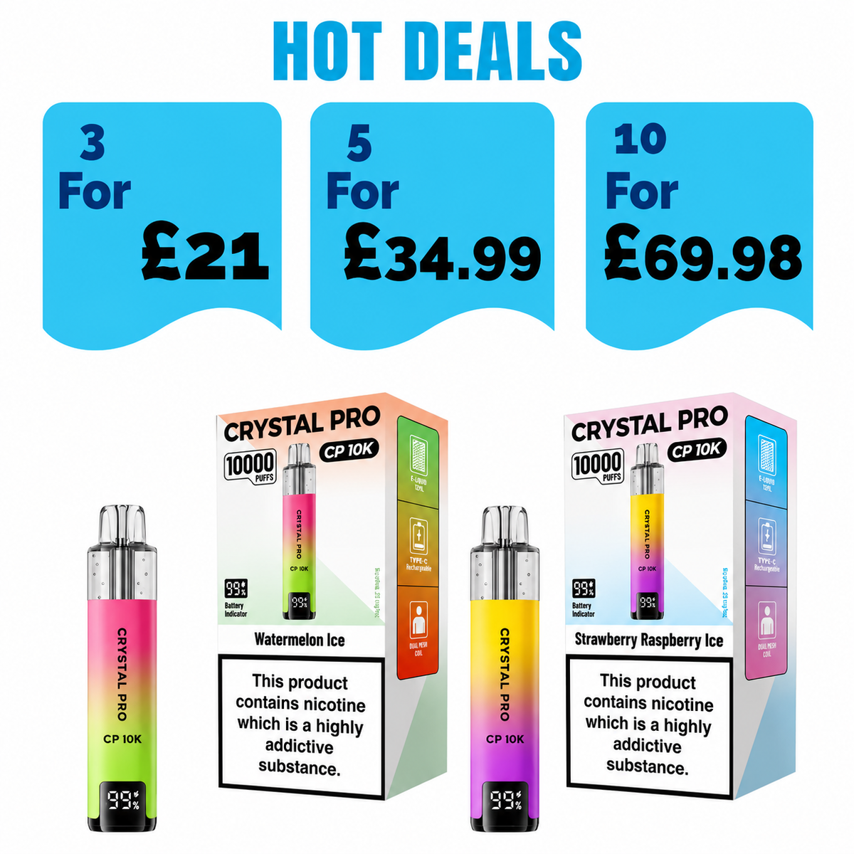 Crystal Pro CP 10K Prefilled Pod Kit