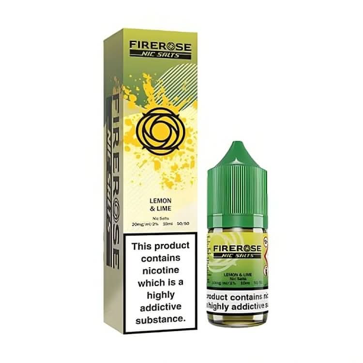 Firerose 5000 Nic Salt E-Liquid 10ml - Lemon & Lime