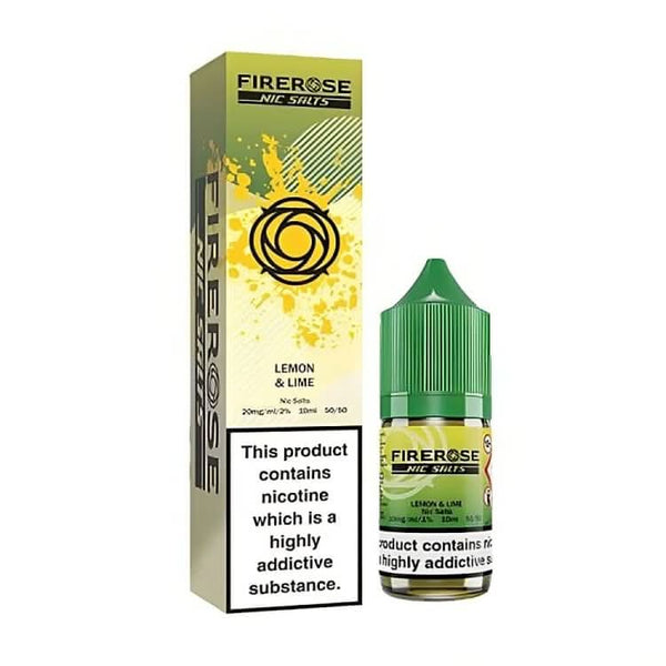 Firerose 5000 Nic Salt E-Liquid 10ml - Lemon & Lime