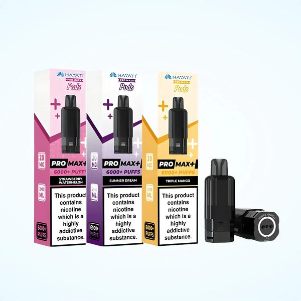 Hayati Pro Max Plus 6000 Prefilled Pods + Refill Container (Box of 5)