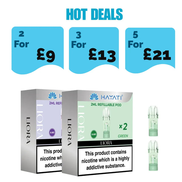 Hayati Liora Refilleable Replacement Pods (Pack of 2) - £4.99 or 2 for £9