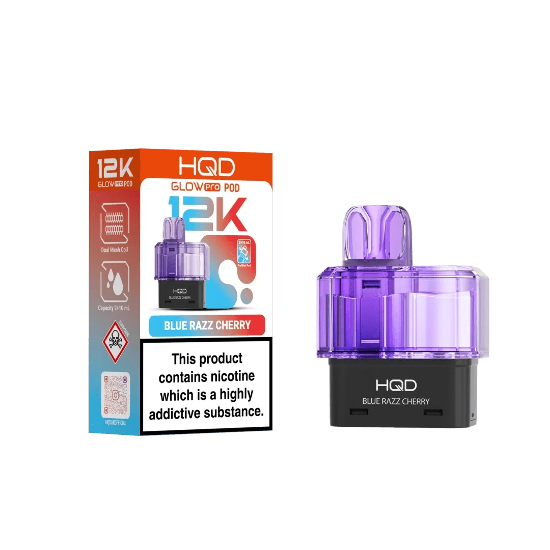 HQD Glow AIR 12K Prefilled Pods -Box of 5
