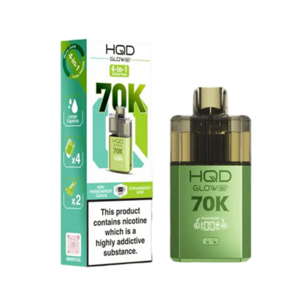 HQD Glow Air 70K Prefilled Pod Kit (Box Of 5)