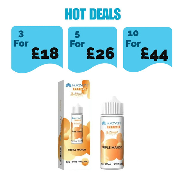 Hayati Pro max E-Liquid 70VG 30PG - £6.99 or 3 for £18
