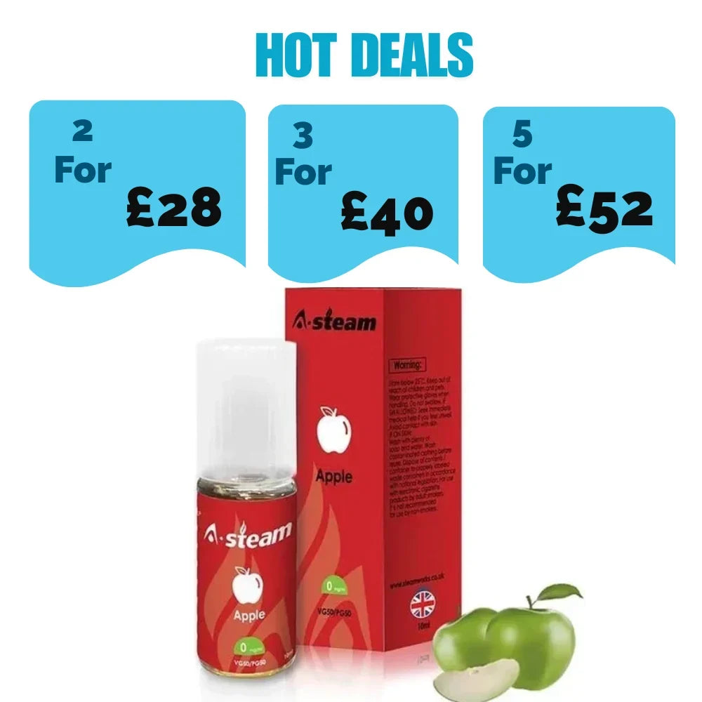 A Steam 10ML Eliquid (Box of 10)
