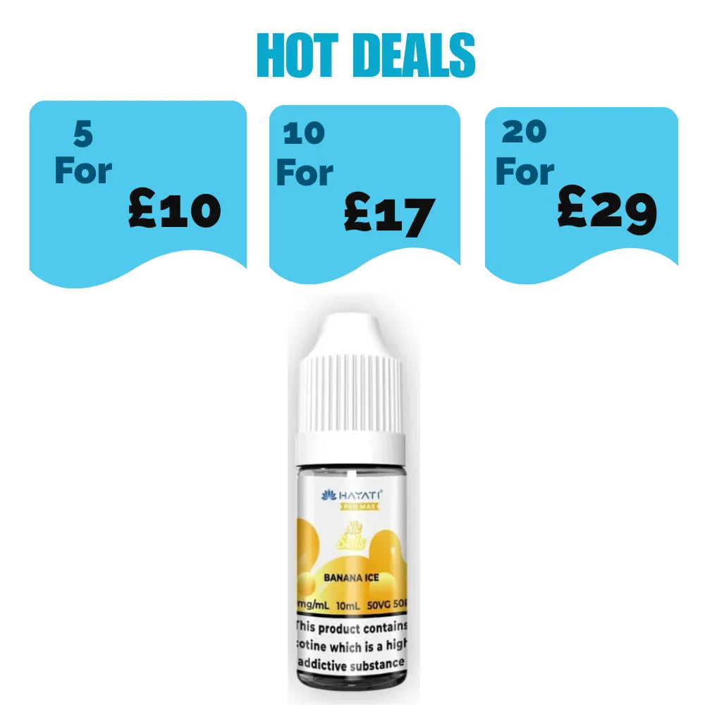 Hayati Pro Max NIC Salt 10ml E-liquid - Banana Ice