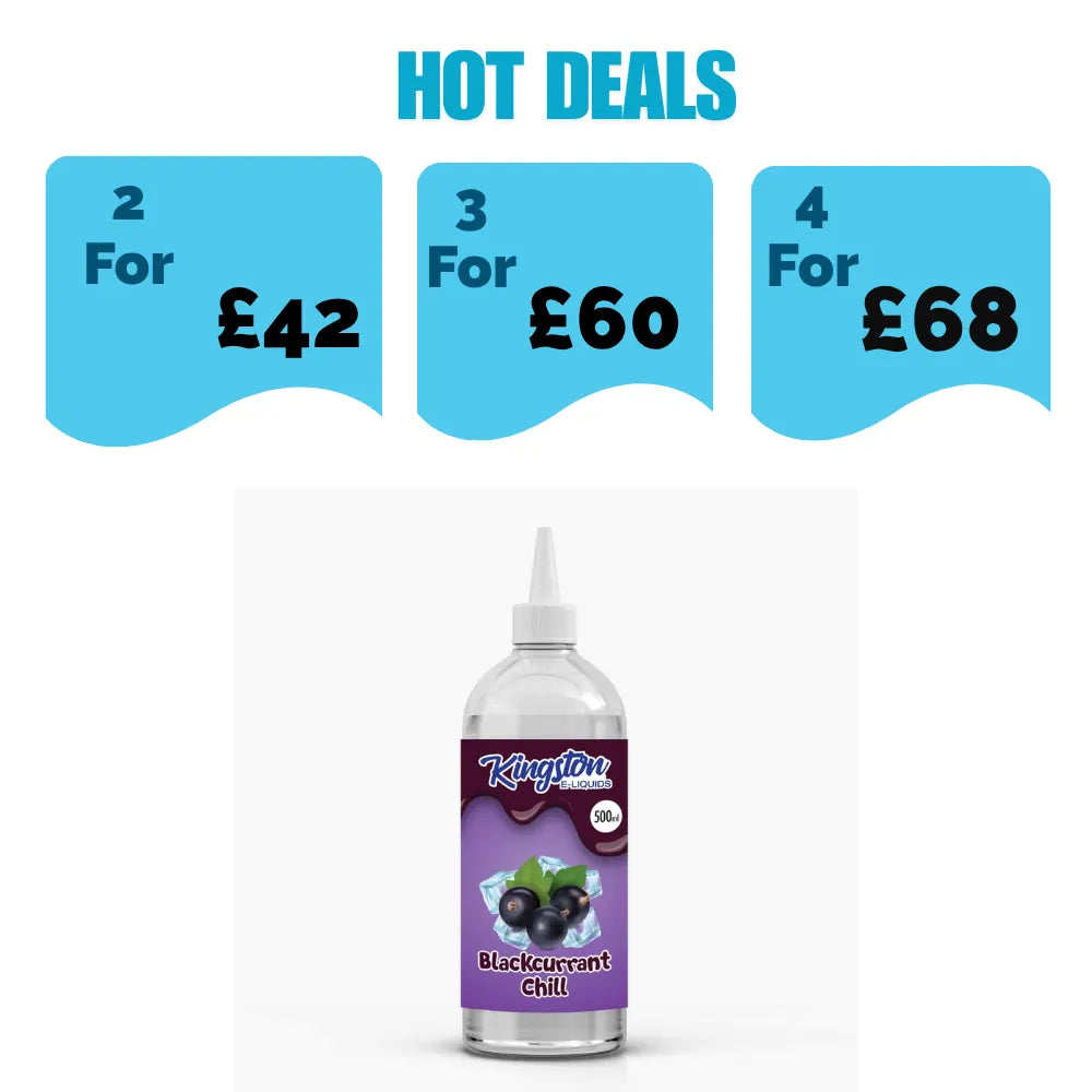 Blackcurrant Chill E-Liquid By Kingston 500ml