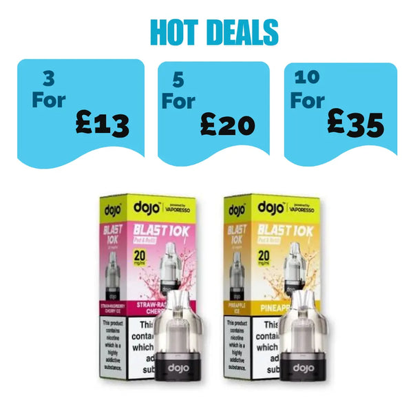 Vaporesso Dojo Blast 10k Pre-Filled Pods + Refill Container