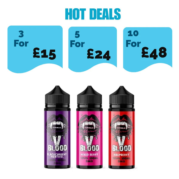 V Blood Shortfill 100ml E-Liquid