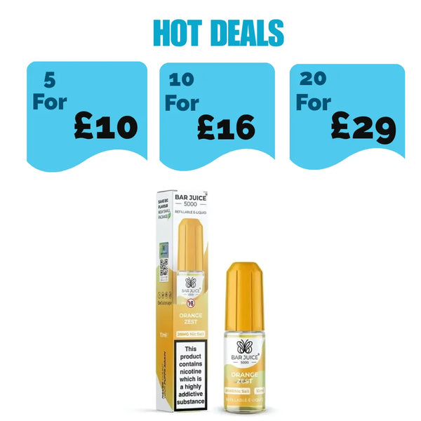 Bar Juice 5000 Nic Salt 10ml - Orange Zest