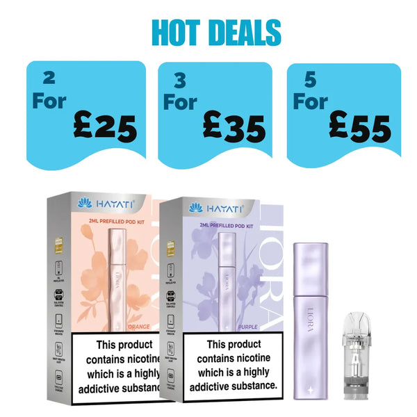 Hayati Liora Refilleable/Prefilled Pod Vape Kit - £12.89 or 2 for £25