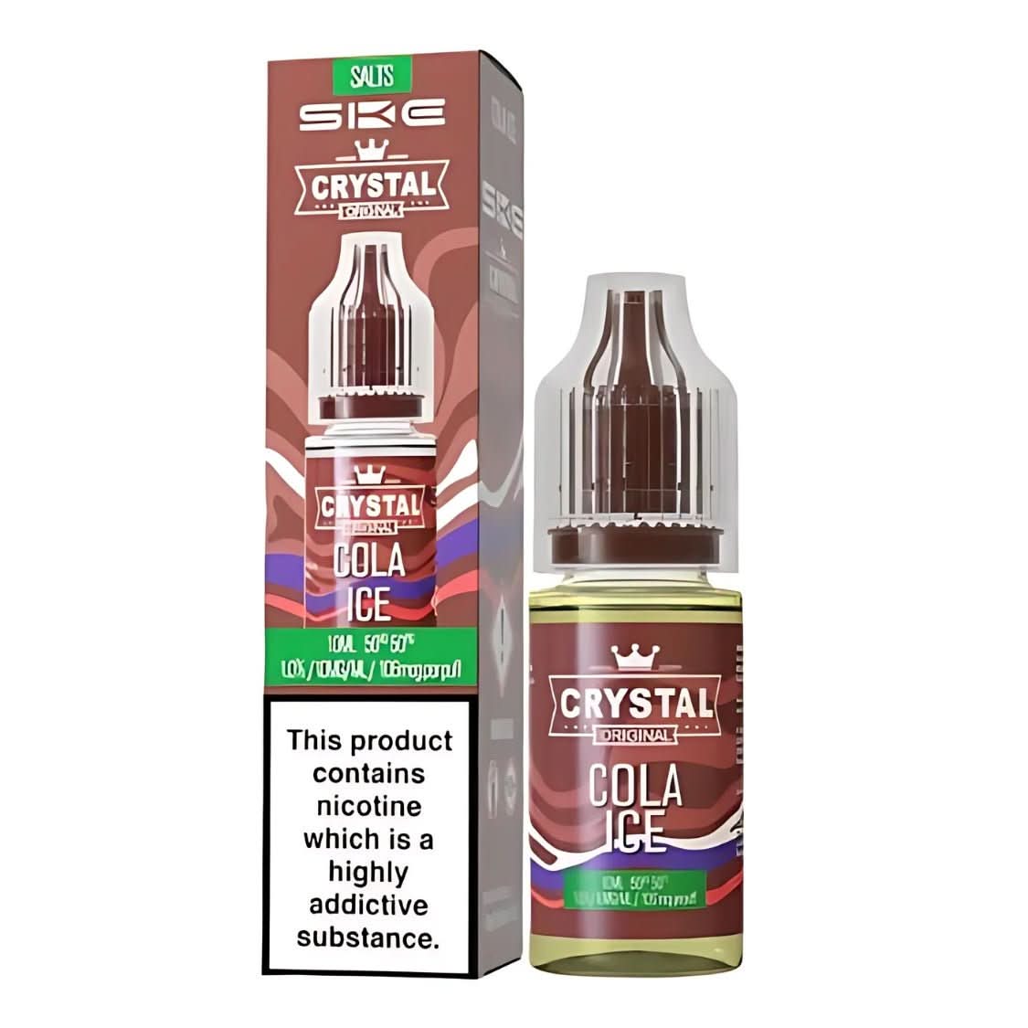 SKE Crystal NIC Salt 10ml - Cola Ice
