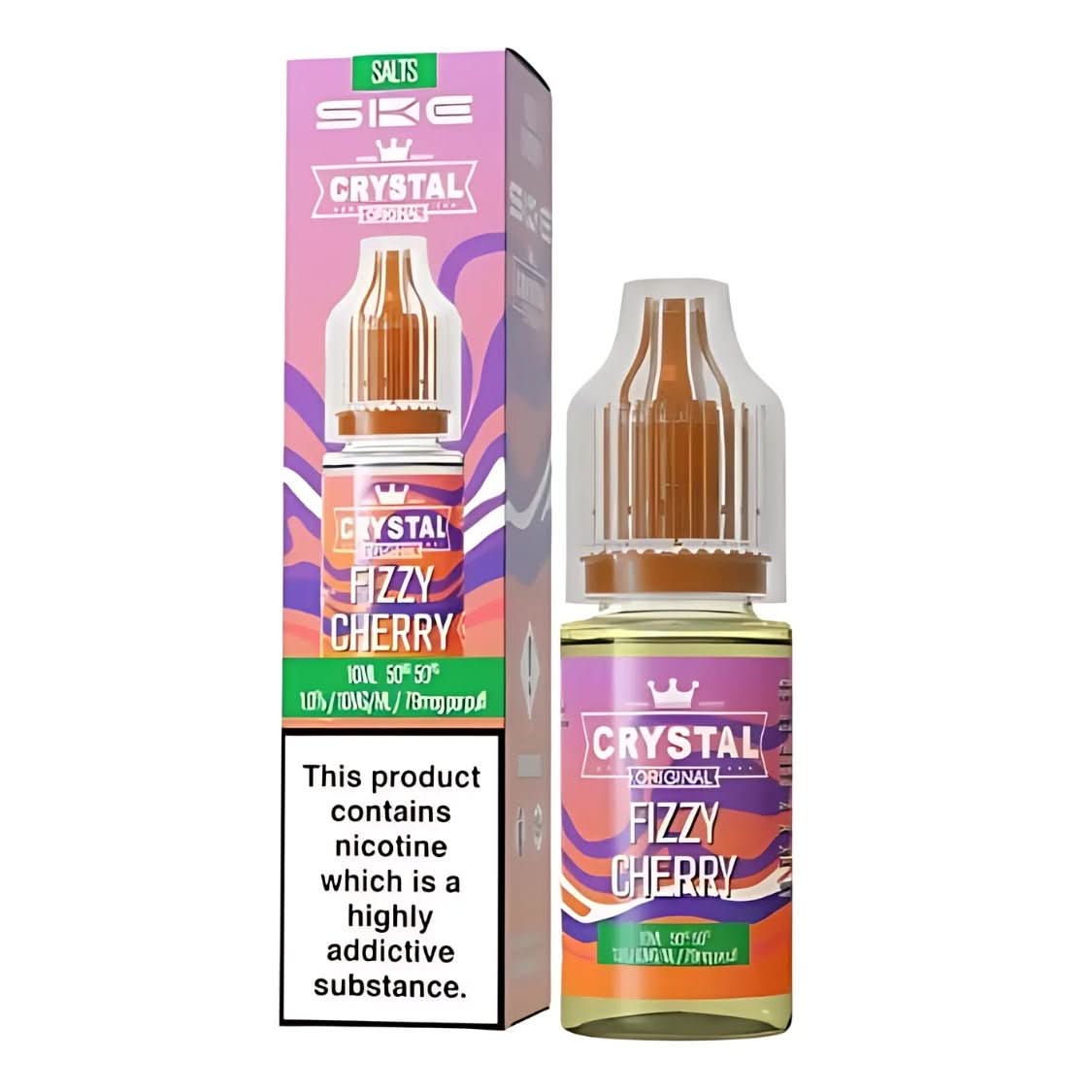 SKE Crystal NIC Salt 10ml - Fizzy Cherry