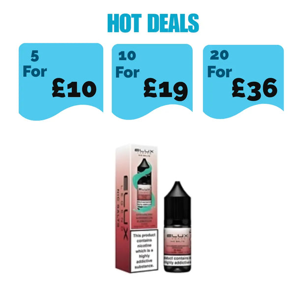 Elux Legend NIC Salt 10ml -Strawberry Watermelon Bubblegum