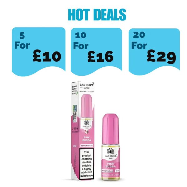 Bar Juice 5000 Nic Salt 10ml - Pink Bubba