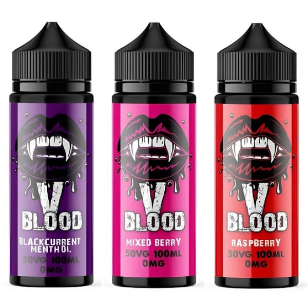 V Blood 5 X 100ML = 500ML E LIQUID 70/30 FULL RANGE