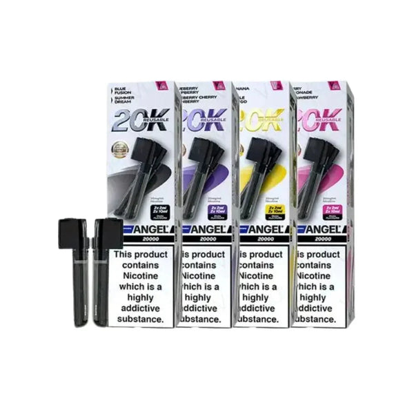 Vapes Bars Angel 20000 Prefilled Pods + Refill Containers (Box of 10)