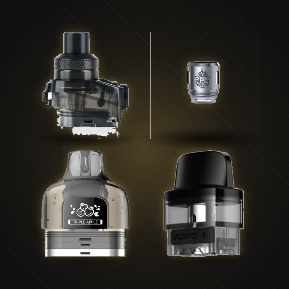 Pods, coils & tanks — always in stock