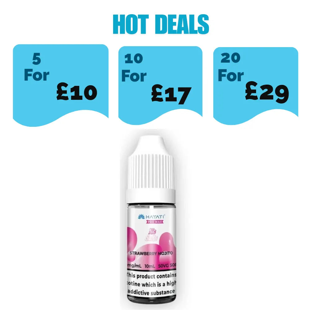 Hayati Pro Max NIC Salt 10ml E-liquid - Strawberry Mojito