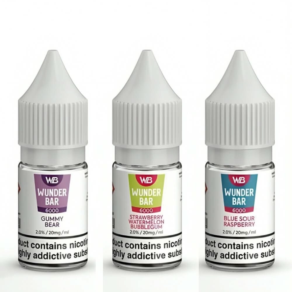 Wunder Bar 6000 Nic Salt 10ml E-Liquid  - Pack of 5