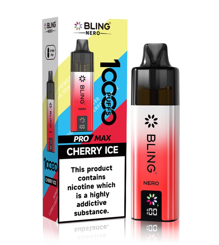 Crystal Bling Nero 10K Prefilled Pod Kit - Box of 5