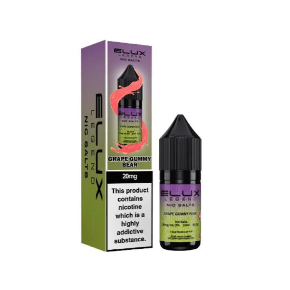 Elux Legend 10ml Nic Salt - Grape Gummy Bear