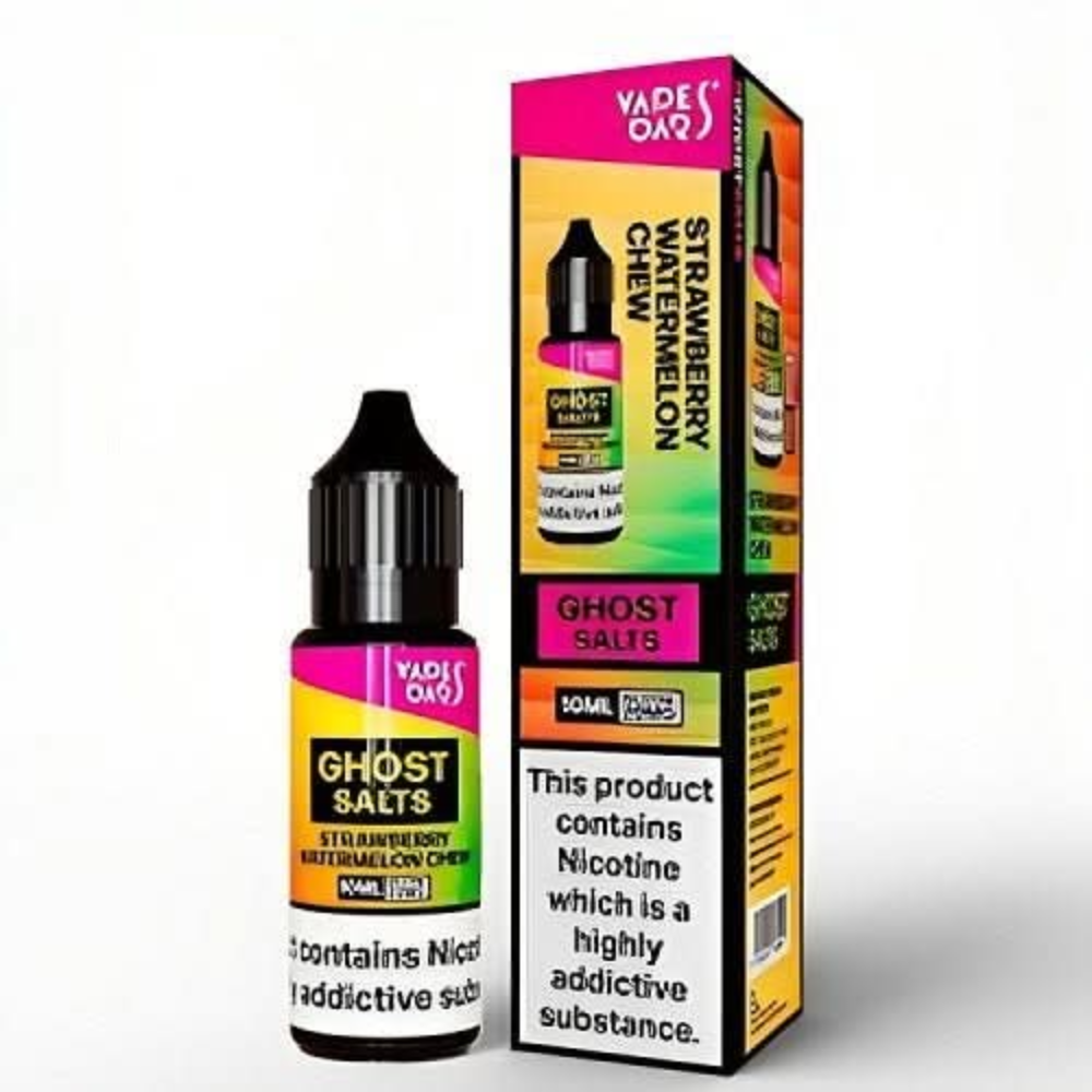 Vapes Bar Ghost Salts 10ml Nic Salt E-liquid - Strawberry Watermelon Chew