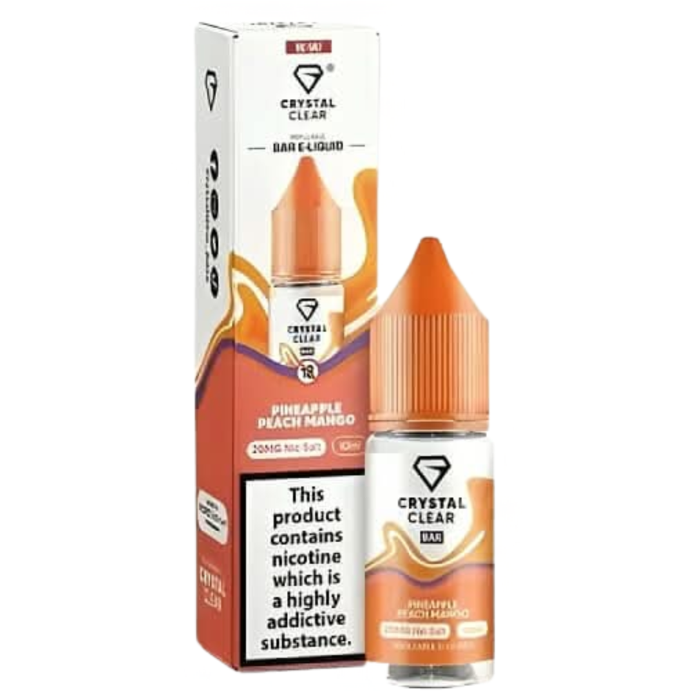 Crystal Clear 10ml Nic Salt - Pineapple Peach Mango