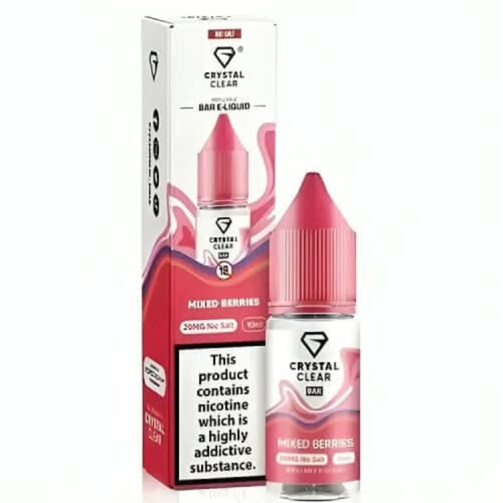 Crystal Clear 10ml Nic Salt - Mixed Berries