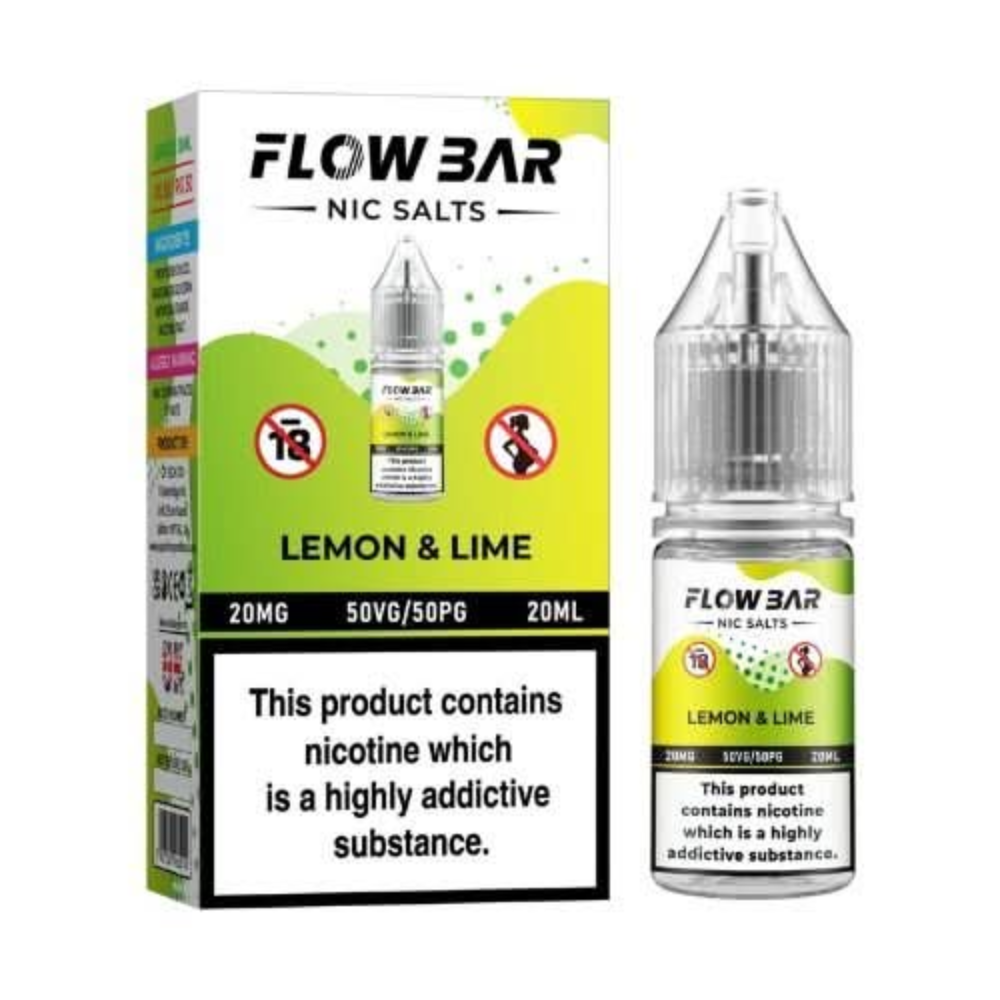 Flow Bar Nic Salts 10ml - Lemon & Lime