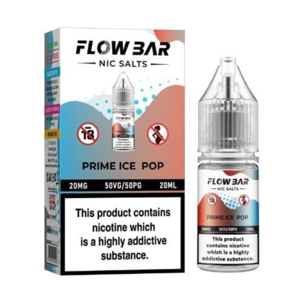 Flow Bar Nic Salts 10ml - Prime Ice Pop