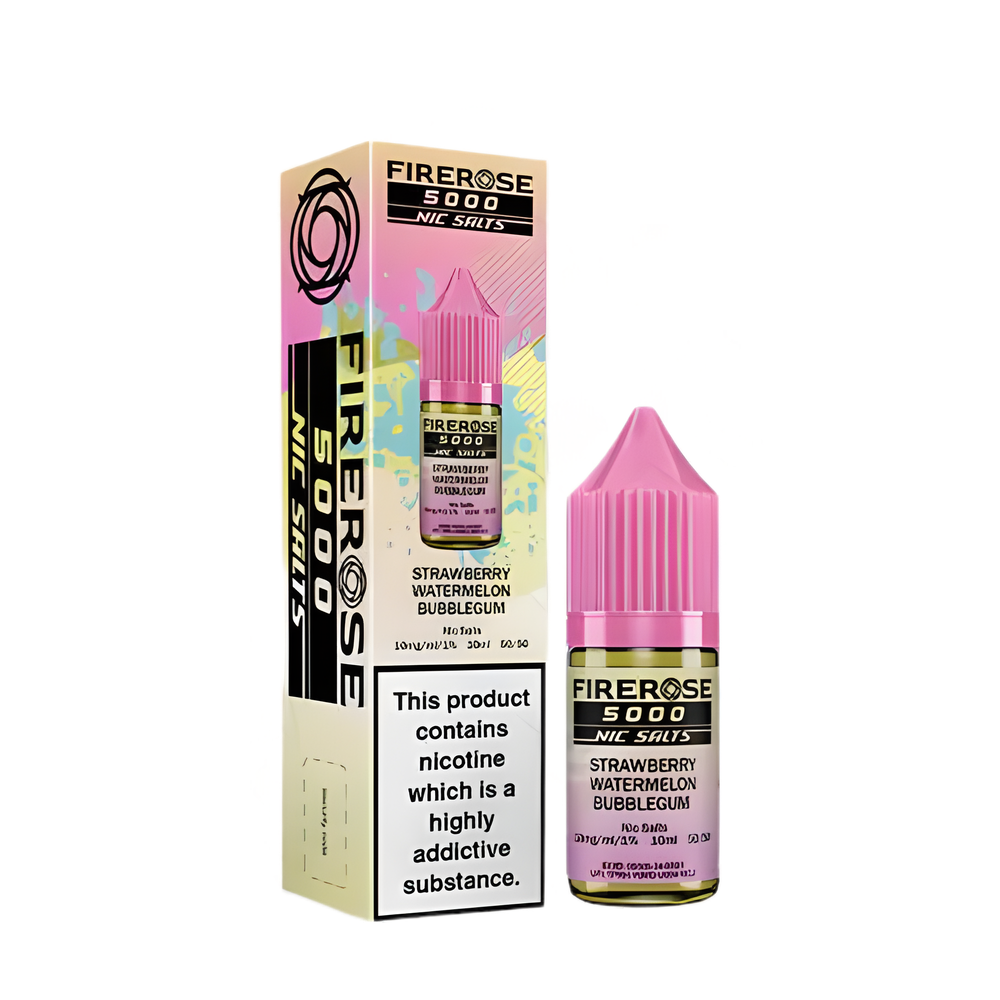 Firerose 5000 Nic Salt E-Liquid 10ml – Strawberry Watermelon Bubblegum