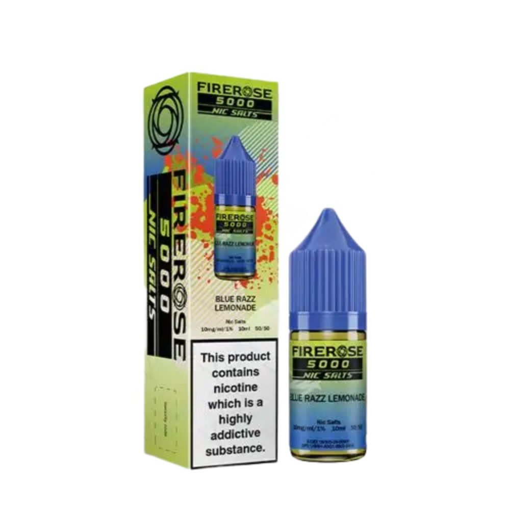 Firerose 5000 Nic Salt E-Liquid 10ml - Blue Razz Lemonade