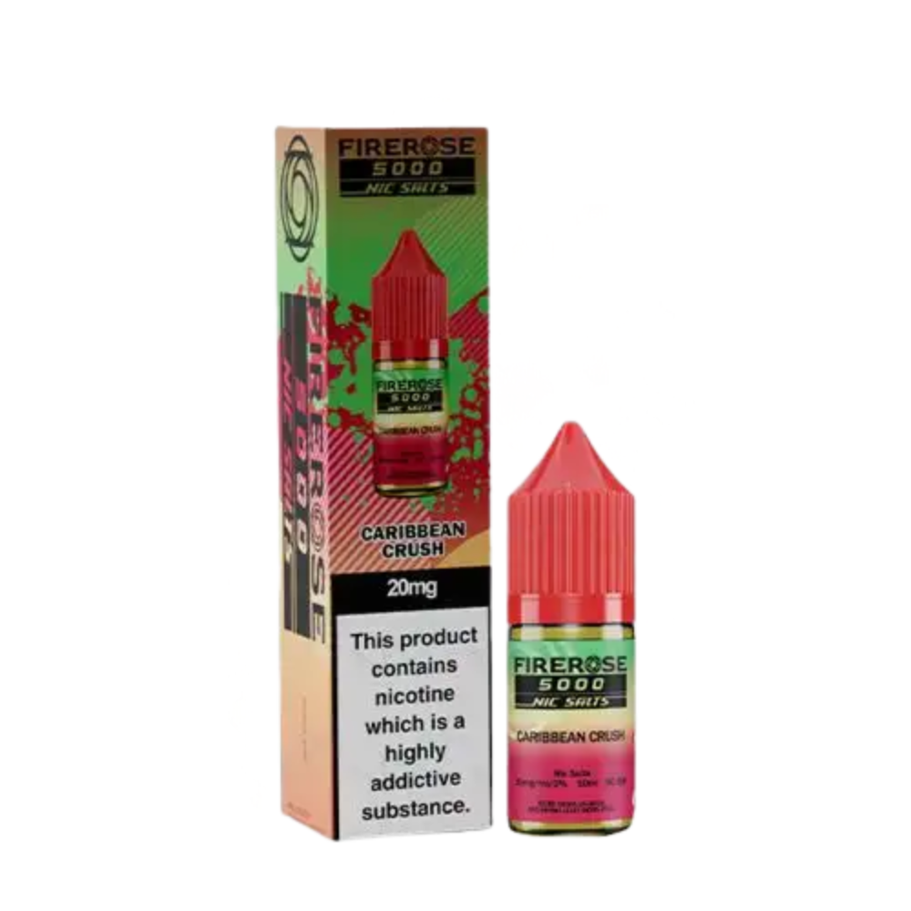 Firerose 5000 Nic Salt E-Liquid 10ml - Caribbean Crush