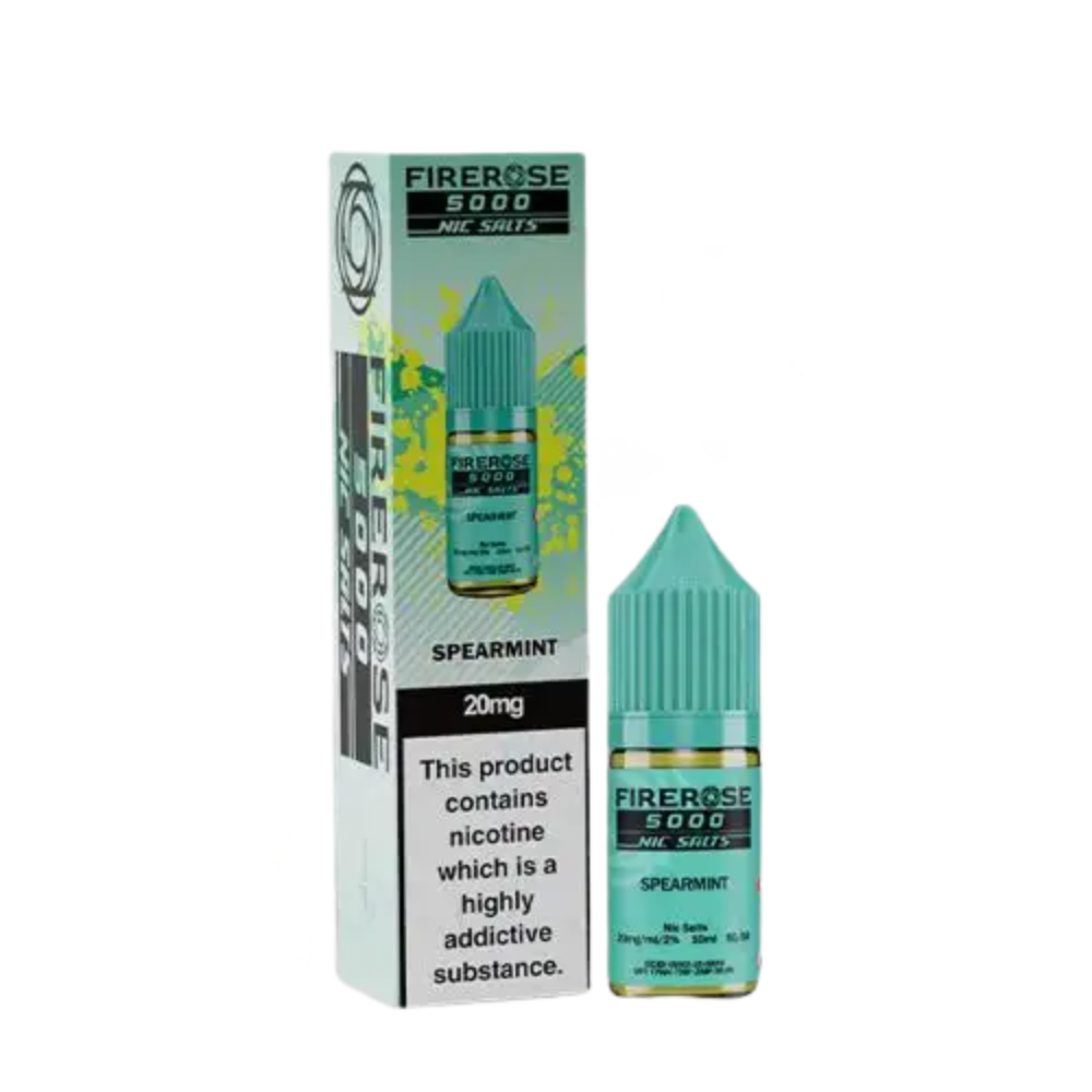Firerose 5000 Nic Salt E-Liquid 10ml - Spearmint
