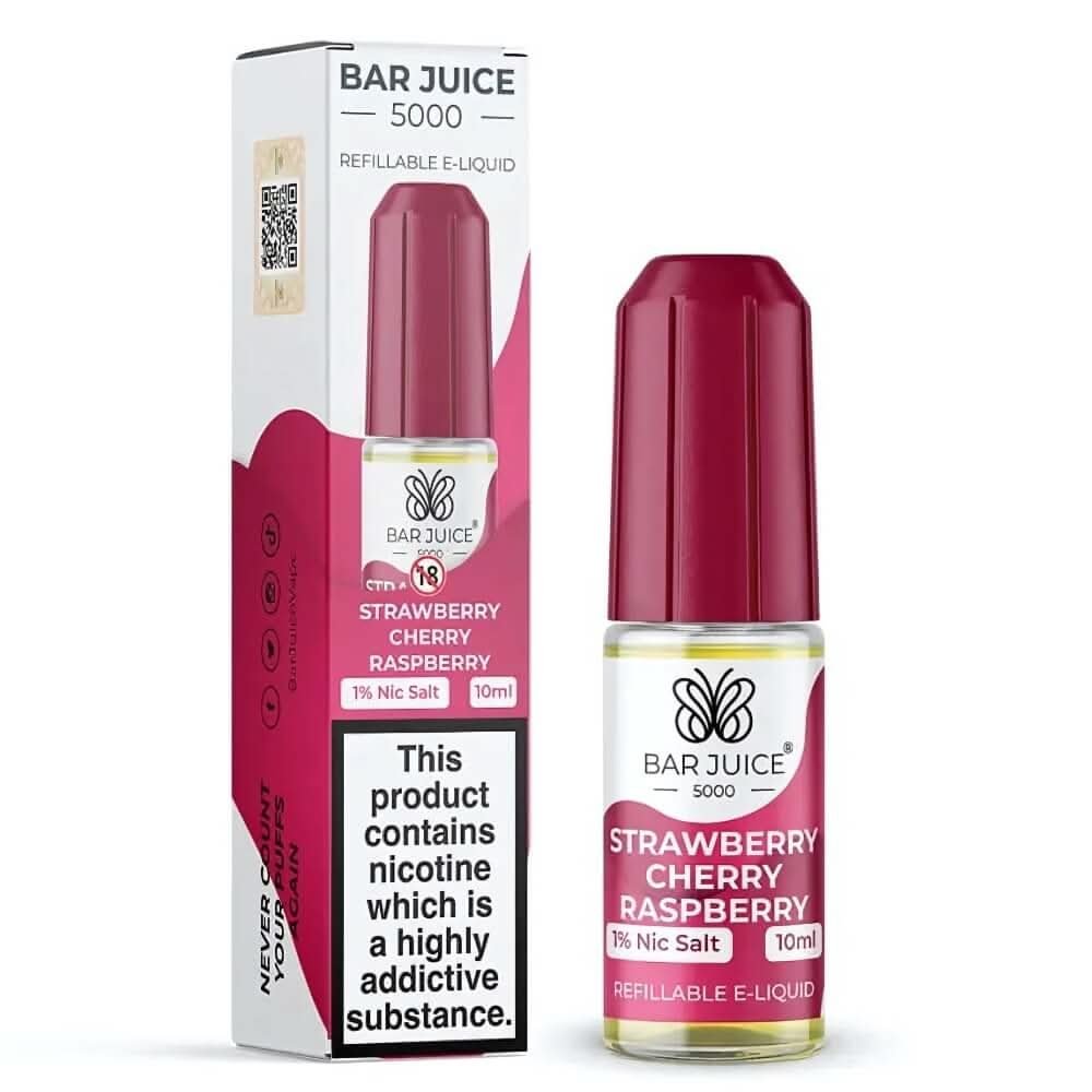 Bar Juice 5000 Nic Salt 10ml - Strawberry Cherry Raspberry