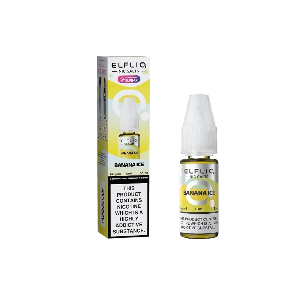 Elf Bar ElfLiq Banana Ice 10ml Nic Salt
