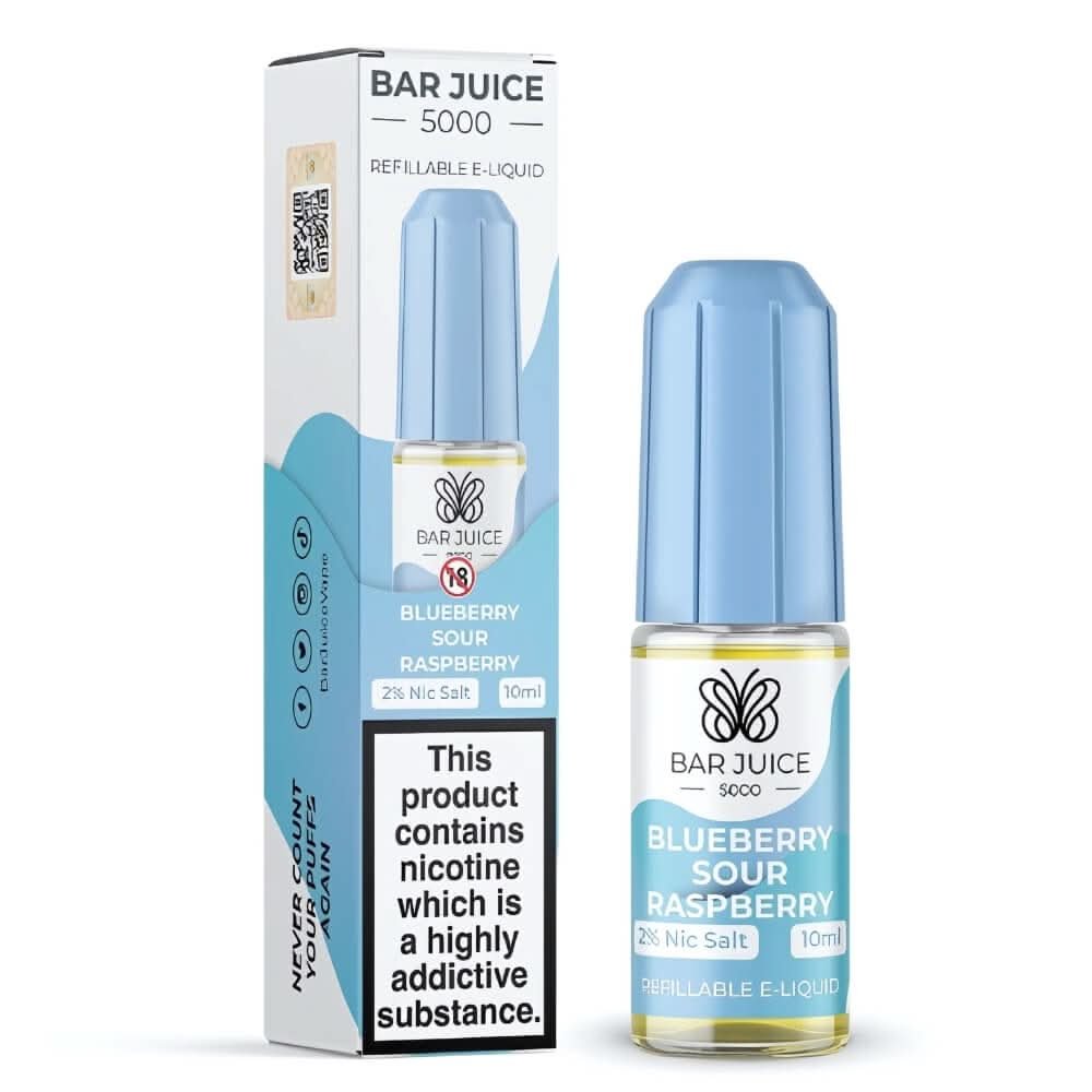 Bar Juice 5000 Nic Salt 10ml - Blueberry Sour Raspberry
