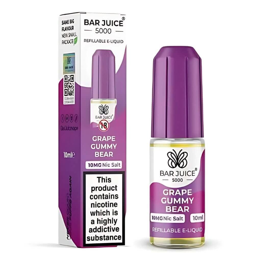 Bar Juice 5000 Nic Salt 10ml - Grape Gummy Bear