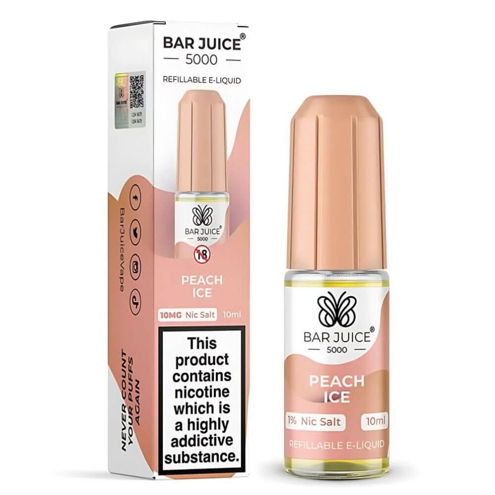 Bar Juice 5000 Nic Salt 10ml - Peach Ice