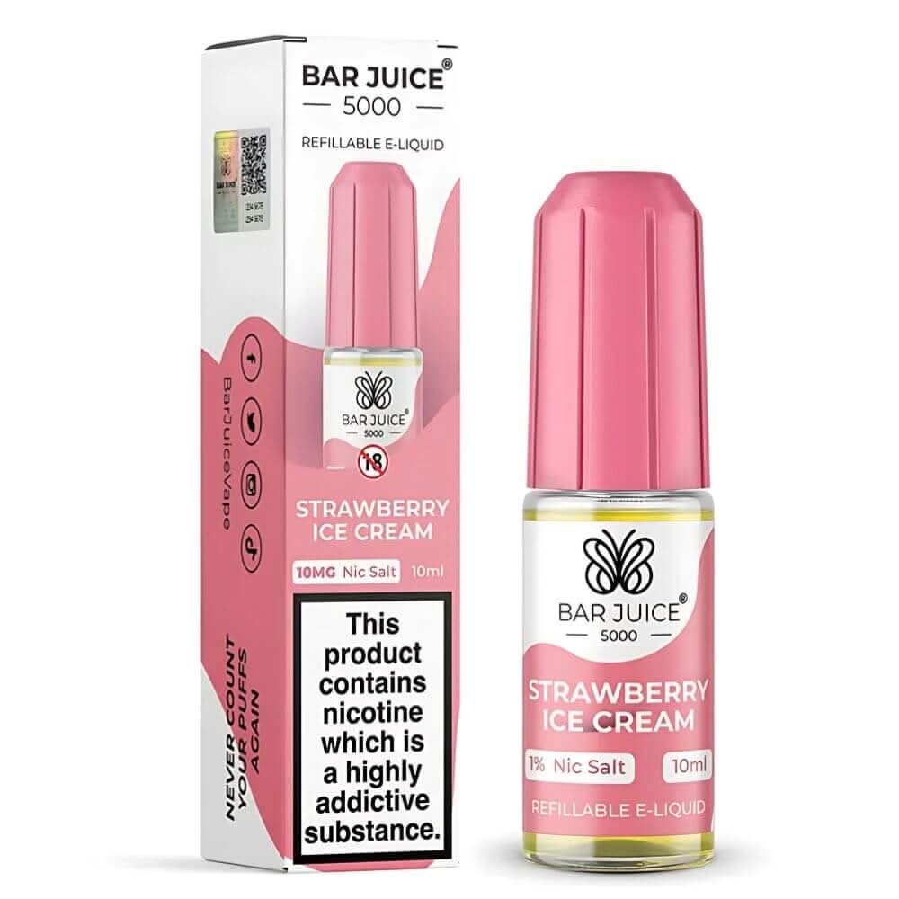 Bar Juice 5000 Nic Salt 10ml - Strawberry Ice Cream