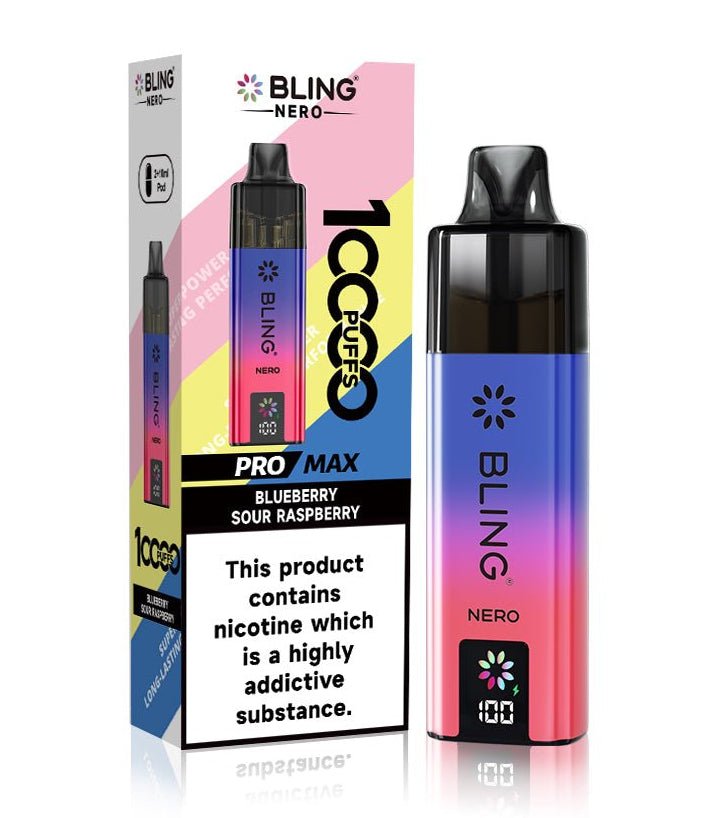 Crystal Bling Nero 10K Prefilled Pod Kit - Box of 5