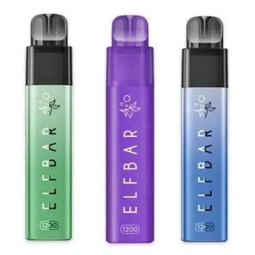 Elf Bar 1200 2-in-1 Prefilled Pod Vape Kit - Pack Of 5