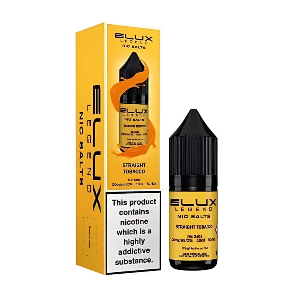 Elux Legend NIC Salt 10ml - Straight Tobacco