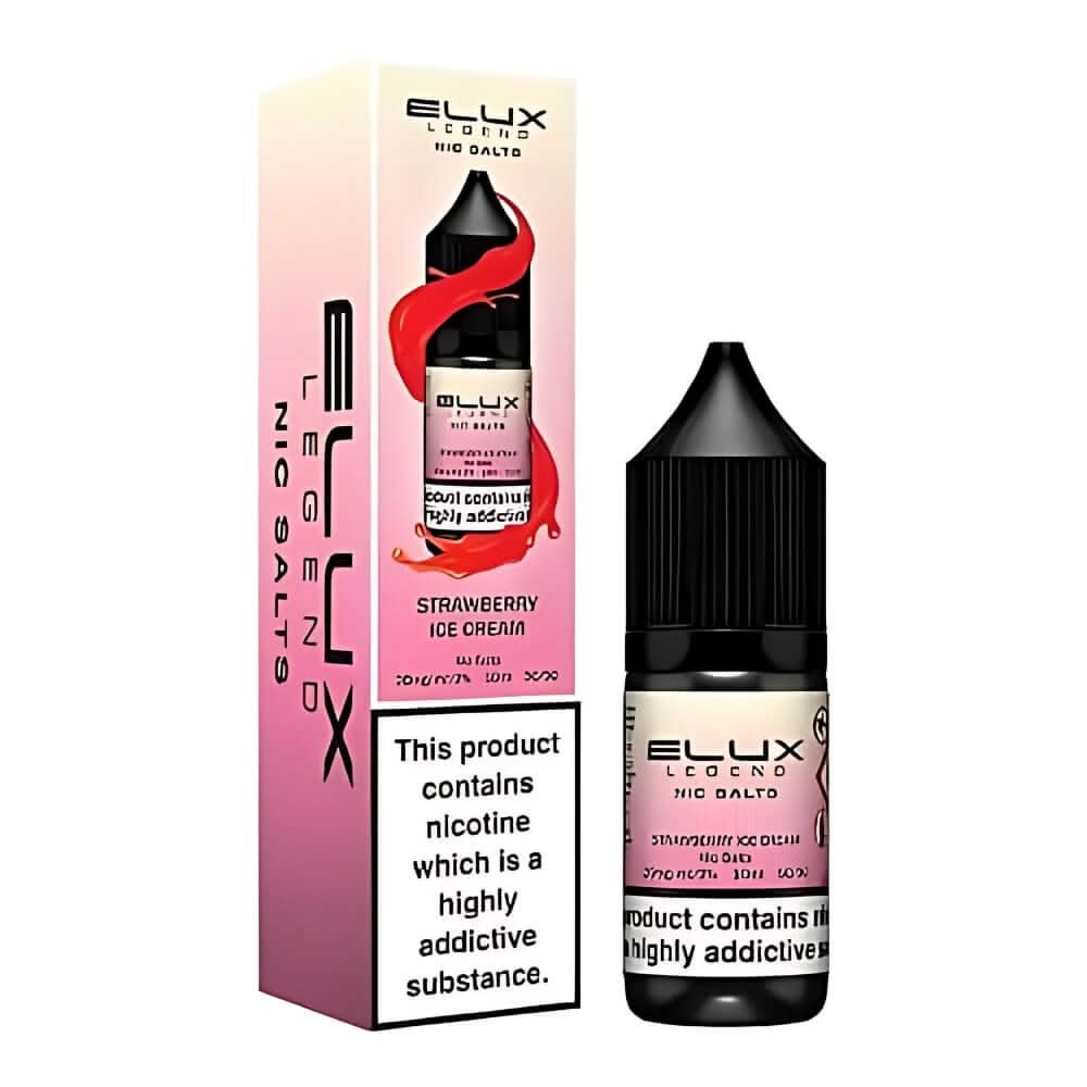 Elux Legend NIC Salt 10ml -Strawberry Ice Cream