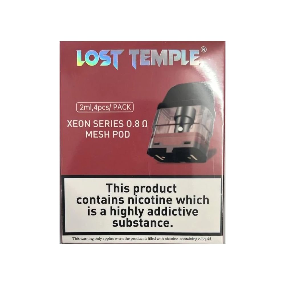 Lost Temple Xeon Mini Replacement Pods Pack Of 4