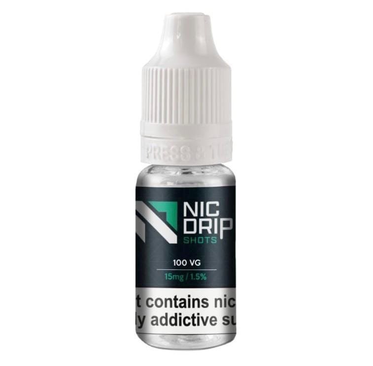 Nic Drip 100vg 15mg Nicotine Shot