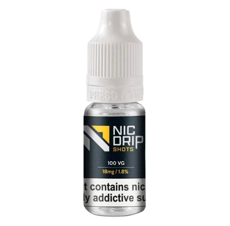 Nic Drip 100vg 18mg Nicotine Shot