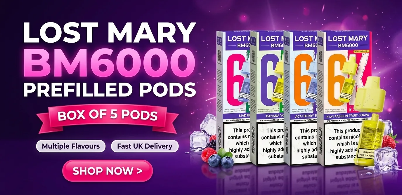 Lost Mary BM6000 prefilled pods box of 5 - shop now