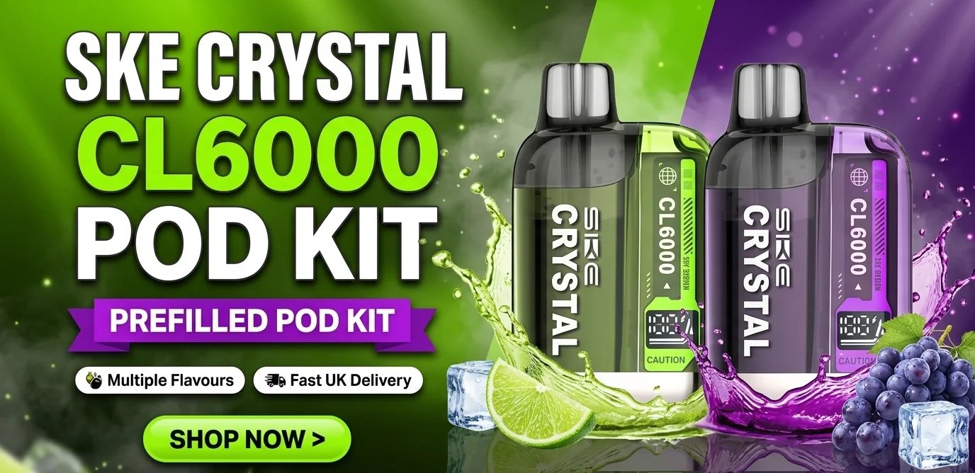 SKE Crystal CL6000 prefilled pod kit - shop now